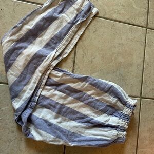 Striped Blue and White Pants